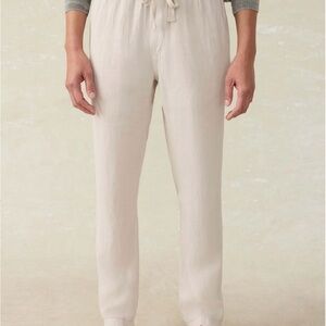Faherty Linen drawstring pant M